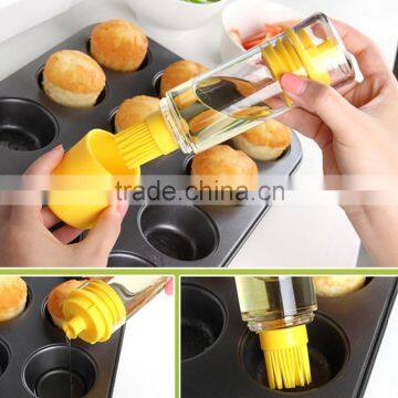 Cooking Oil Spray Bottle With Silicone Brush Cooking Tools Essential Oil Bottle