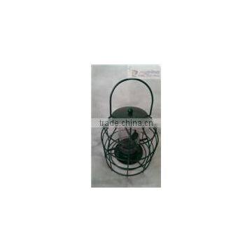 Wholesale Metal Leaf Design Single Suet Cage Hanging Wild Bird Feeder