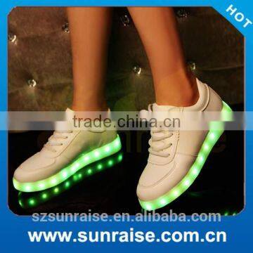 Casual style flashing LED light shoes