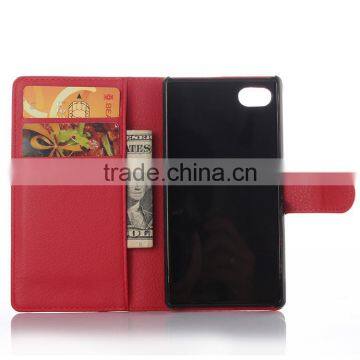 CHEAP COW SKIN TEXTURE Soft Wallet Case Stand PU Leather Case For SONY XPERIA Z5 E6603 E6633 FLIP LEATHER CREDIT CARD CASE photo-4