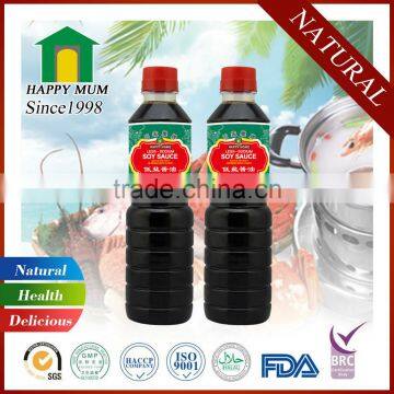 Hot sale premium low salt light soy sauce 625ml