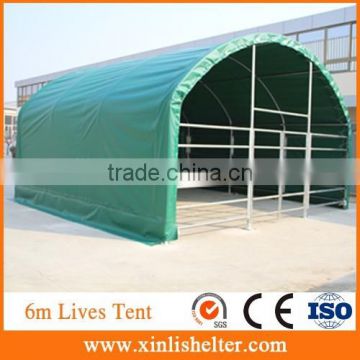 Steel Frame High Quality Waterproof PVC Horse Shelter