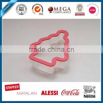 2016 tree shape plastic cookie cutter for Christmas