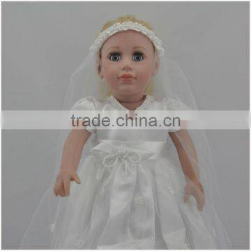 Hot sale18 inch white realistic dz bjd clothing for american doll