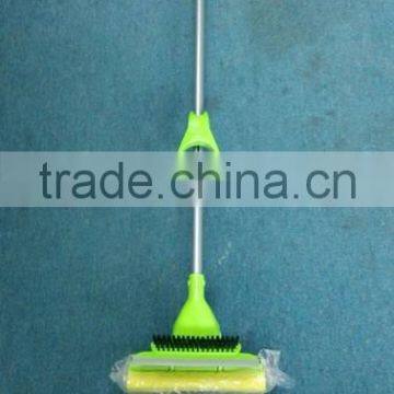 Roller Mop with brush and squeegee