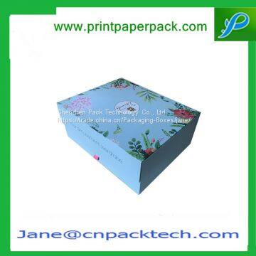 Custom Fancy Packaging Foldable Rigid Coated Paper Gift Box