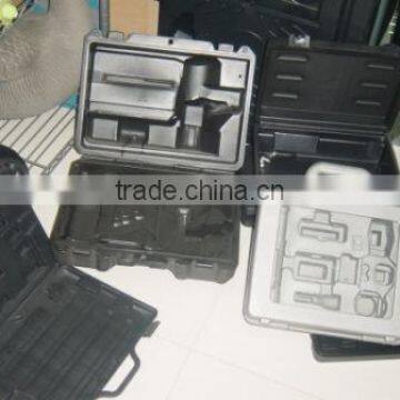 plastic gun case, riflescopes, laser range finder,tool case.