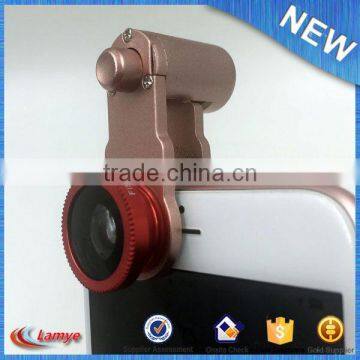 Top Selling Products Universal Clip Fisheye Lens Mini Camera Lens for Smartphone Gold Manufacture photo-5