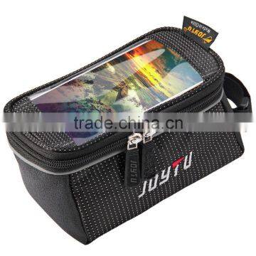 JOYTU Bicycle Saddle Bag 4 Colors 5.5 Inch Cycling Bag Touch Screen Polyester Bike Bicycle Bag Handlebar Pack for Cycling photo-3