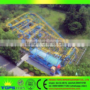 Thrilling Amusement Track Ride Roller Type Spinning Coaster