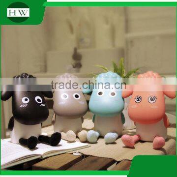 plastic cartoon sheep usb charging charge led reading desk table lamp light
