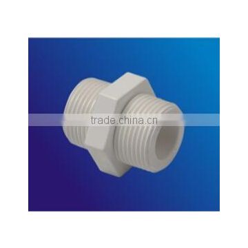 water pipe fitting double male thread adapter