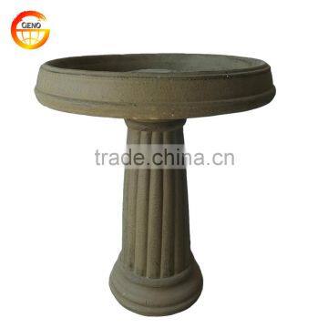 Hand-made Concrete Bird Feeder for Garden Decoration photo-5