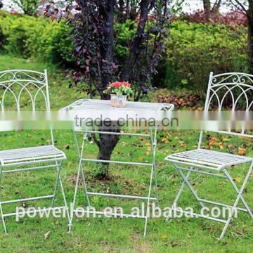 Set 3 Metal Vintage Bistro Set Outdoor Furniture photo-5