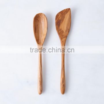 Olive Wood Spoon & Spatula Set