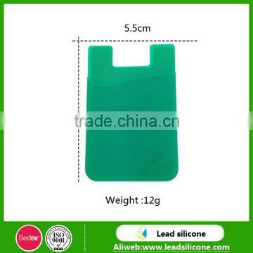 Promotional Gift Phone Card Holder, Custom Logo Silicone Card Pocket With 3M Sticker photo-2