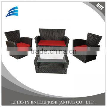 4-Piece Rattan Patio rattan garden furniture