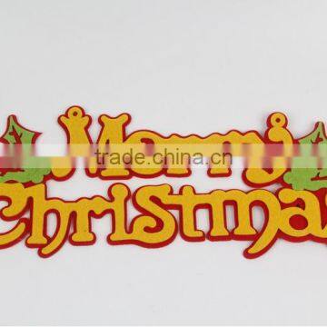 Merry Christmas Window Listing Christmas Decorations Non-woven Fabrics English Letters Decorations photo-6