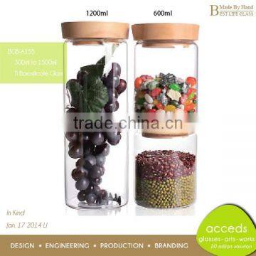 Home Product Premium Pyrex Clear Glass Candy Jars photo-3