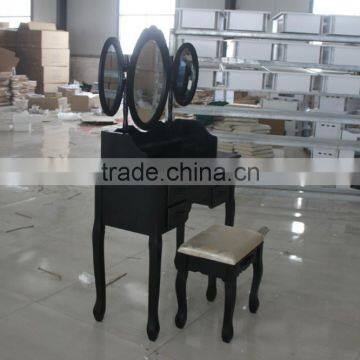 Home Furniture Black Dressing Table/vanity Set Dressing Table With 7piece Drawer photo-3