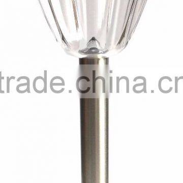 2-PC Stainless Steel Solar Path Light Outdoor LED Landscape Lawn Garden Lamp- 115 mm