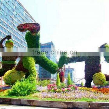 China Garden Decoration Wire Animals Decorative Artificial Grass photo-6