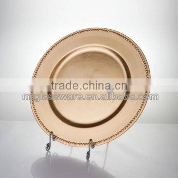 Holiday Decorative Hobnail Red Plastic Plate photo-3