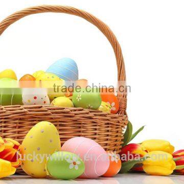 wicker Easter egg gift basket