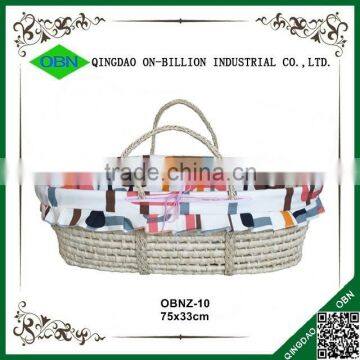 Handmade Corn Baby Mose Basket With Liner photo-4