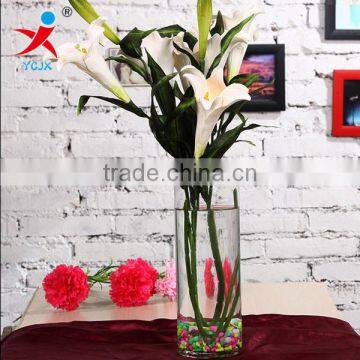 Glass vase/modern transparent wedding road straight vase