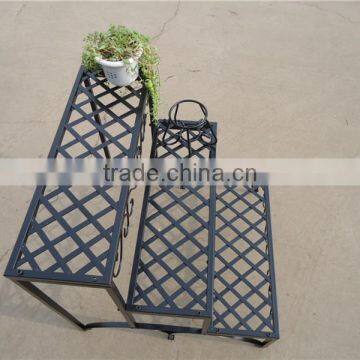 Wrought Iron Three-tire Flower Rack photo-2