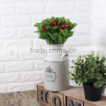 High Quality Antique Metal Flower Jug/Metal Milk Pot/Metal Flower Dispalyer photo-2
