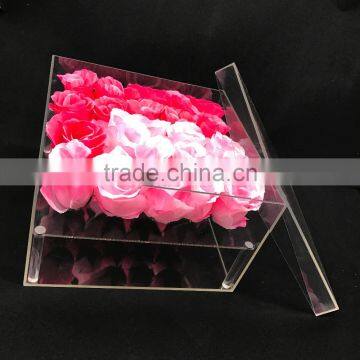 China Factory Custom Transparent Acrylic Rose Flower Box photo-6