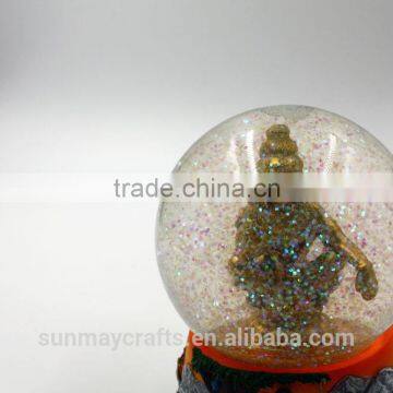 Custom Polyresin India Buddha Souvenir Snow Globe for Sale photo-5