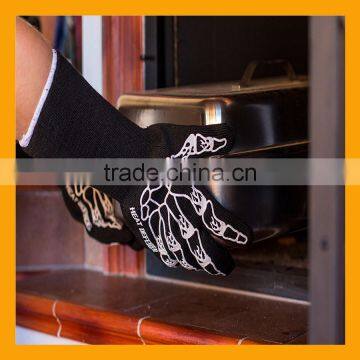 15 Inch Extra Length Heat Protective Cooking Gloves Cotton Insulated Heat Defender Gloves photo-3