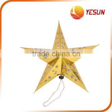 Laser Paper Christmas Pendant, Five-pointed Star Ornament,CHRISTMAS Five-pointed Star photo-2
