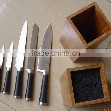 5-pcs Universal Knife Block Set, Bamboo Frame, photo-2