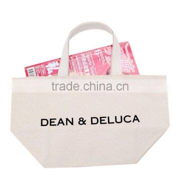 Organic Cotton Customized Logo Large Capacity Canvas Shopping Tote Bag photo-5
