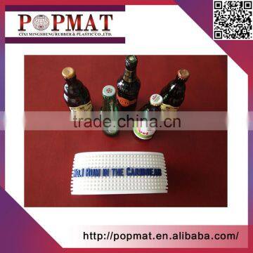 Top Quality Simple Logo Design Waterproof White Spill Bar Mat Beer photo-4