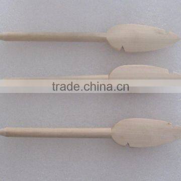 Leaf Shape Head Wood Pen/pencil photo-2