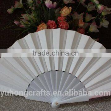 Customized Logo Foldable Plastic Paper Hand Fan photo-3