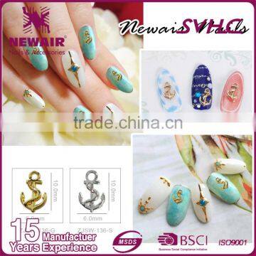 Luxury Metal Mini BLING 3D Nail Art Bows With Rhinestone 3D Nail Art Decoration