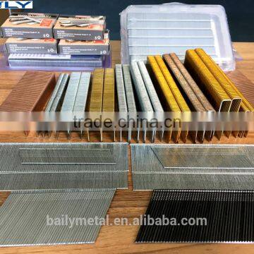 Exporting standard Q staples crown: 11.10mm 15GA Q NAILS Staples, Q64, Q50, Q45, Q38, Q32, Q28, Q25 heavy staples