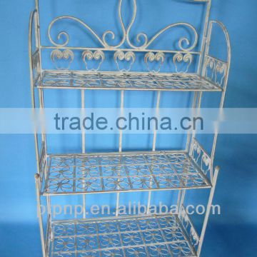 home rattan weaven metal storage holder & rack