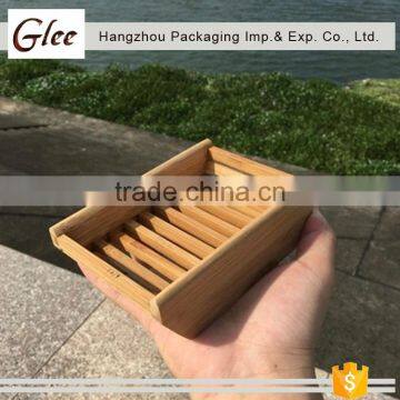 Useful simple creative cute bamboo soap box