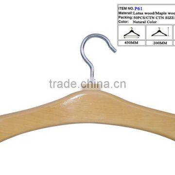 Solid wood hangers of coat