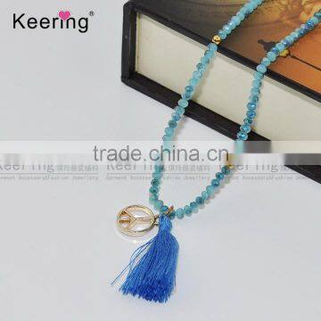 2017 Fashion Design Tassel Pendant Necklace WNKA-030