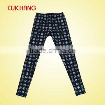 wholesale polyester/spandex heat transfer custom design leggins, swaetpants, women pants, yoga leggins NJSK-073