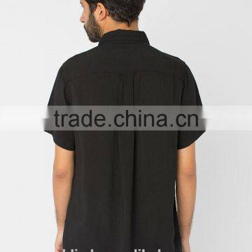 Classic Office Work Dress Shirts White Shirts Bank Shirts Short Sleeve 100% Cotton Shirts for Men photo-2