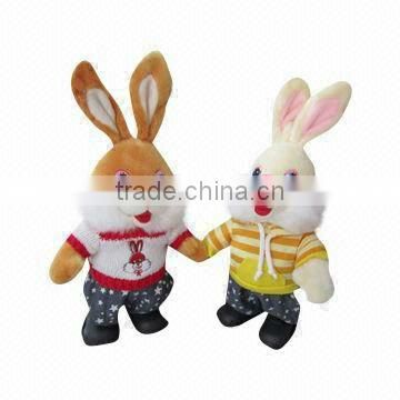 Plush dancing bunny toy